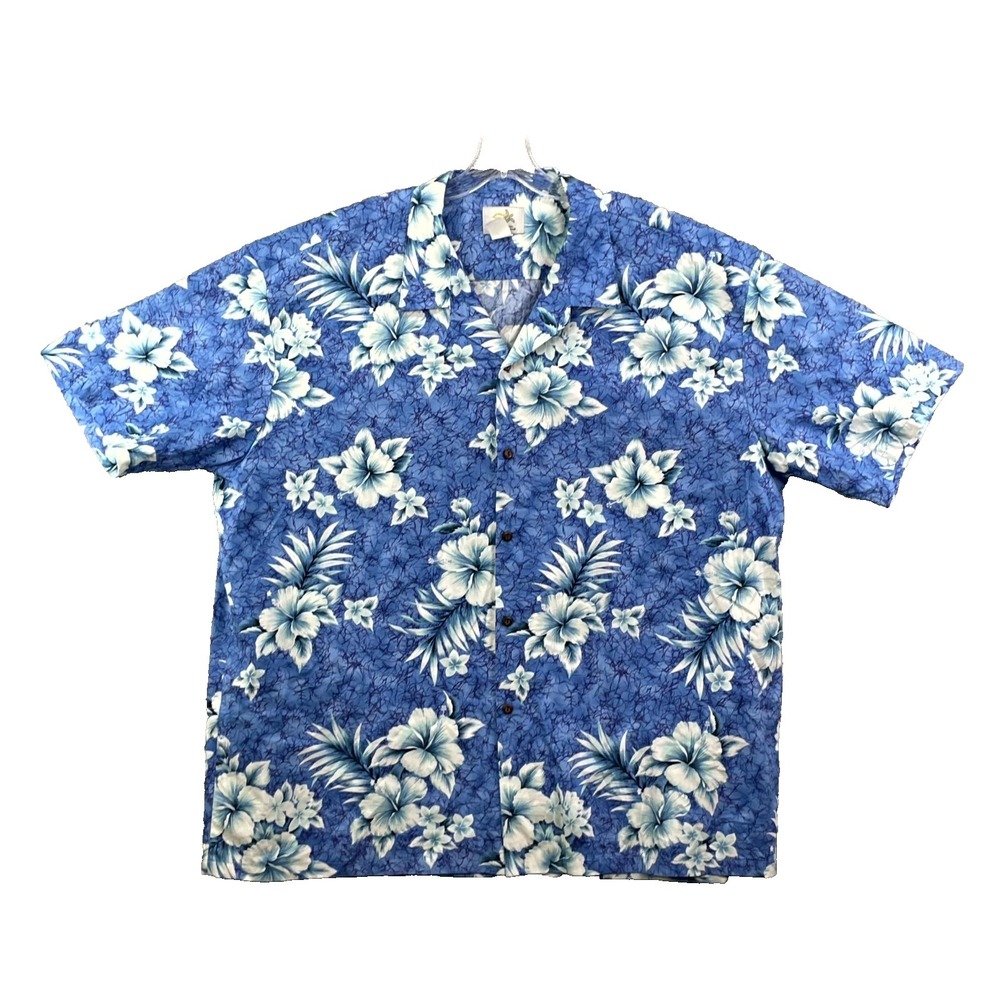 Ho Aloha Camp Shirt Mens 3XL Floral Vintage Surf Skate Beach Hawaiian Travel